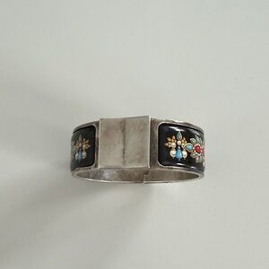 Authentic Hermes Hinged Enamel Limited Edition Loquet Bracelet (wide)